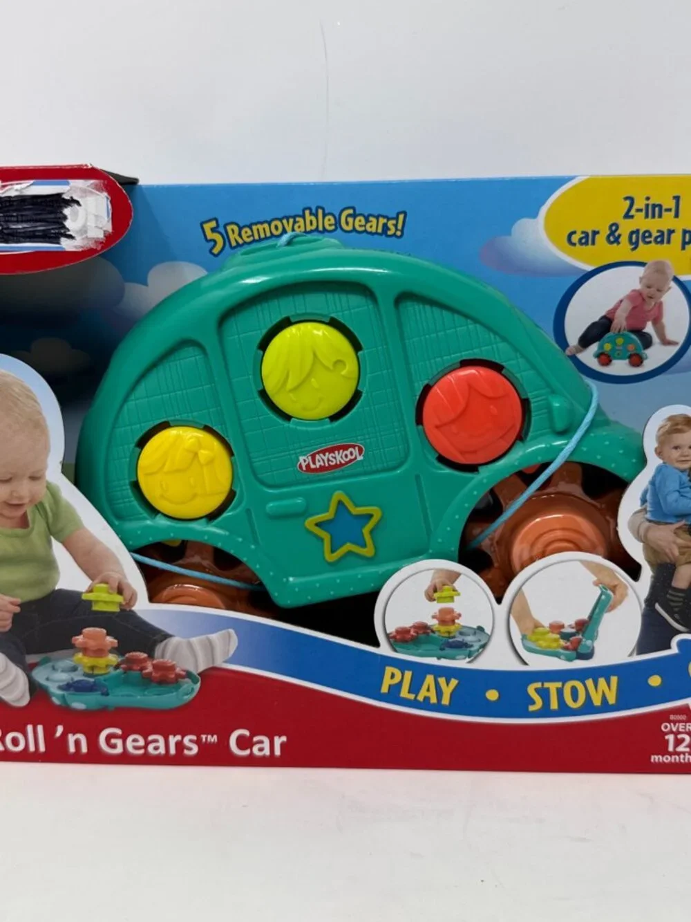 PLAYSKOOL 2 in 1 Roll' n Gears Car 12M+ Toddler Baby Toy Fun Educational Hasbro